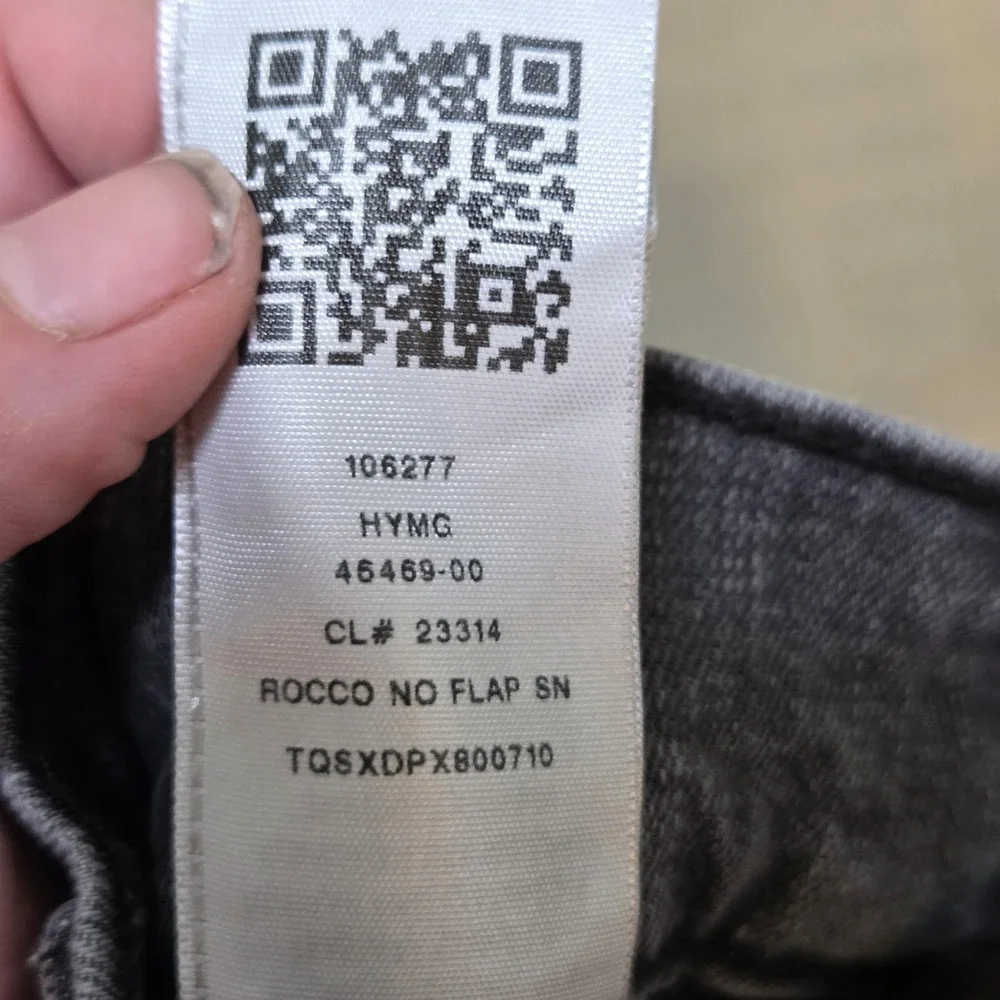 True Religion Rocco Jeans Mens 32x34 Gray Relaxed Skinny Stretch Denim Pants